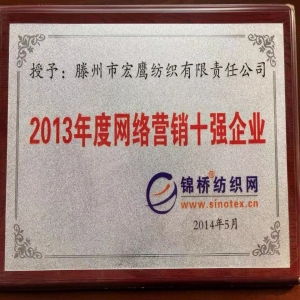 紡織網(wǎng)絡知名度十強企業(yè)